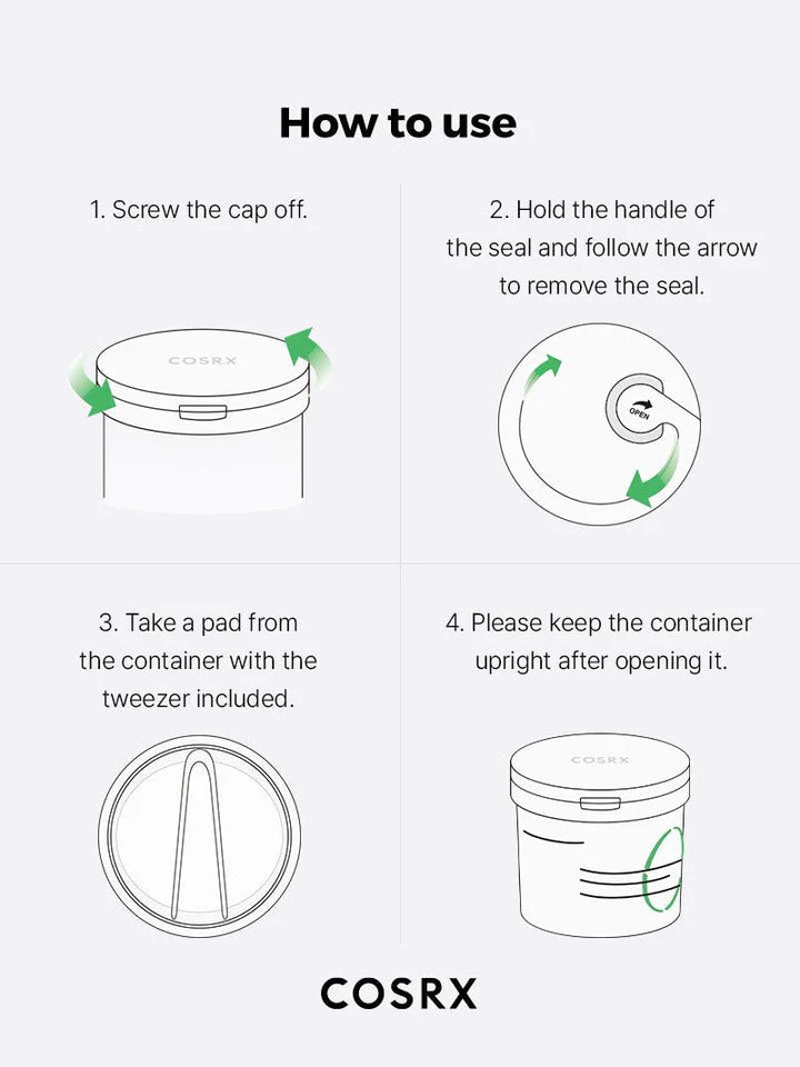 COSRX One Step Green Hero Calming Pad - 1pack (70pcs)